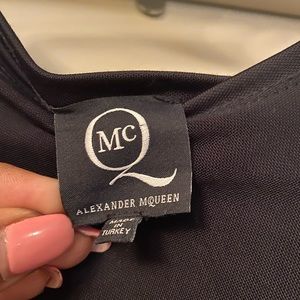 Alexander McQueen black twist dress